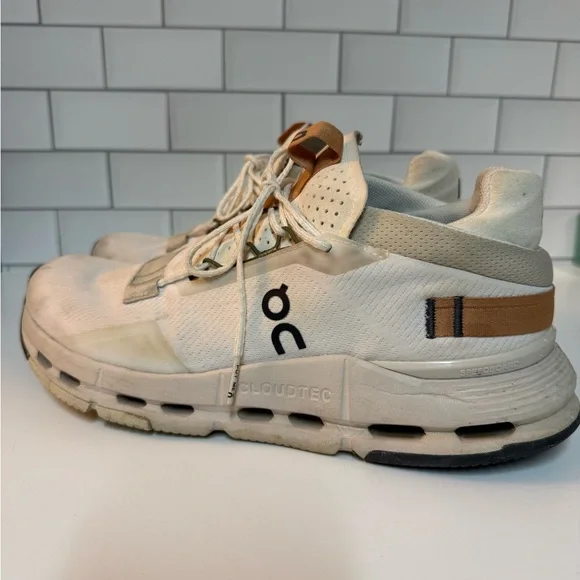 On Cloudnova 2 Women’s White and Copper Walking/Running Shoes - Picture 1 of 6